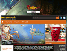 Tablet Screenshot of jeux-mmorpg.fr